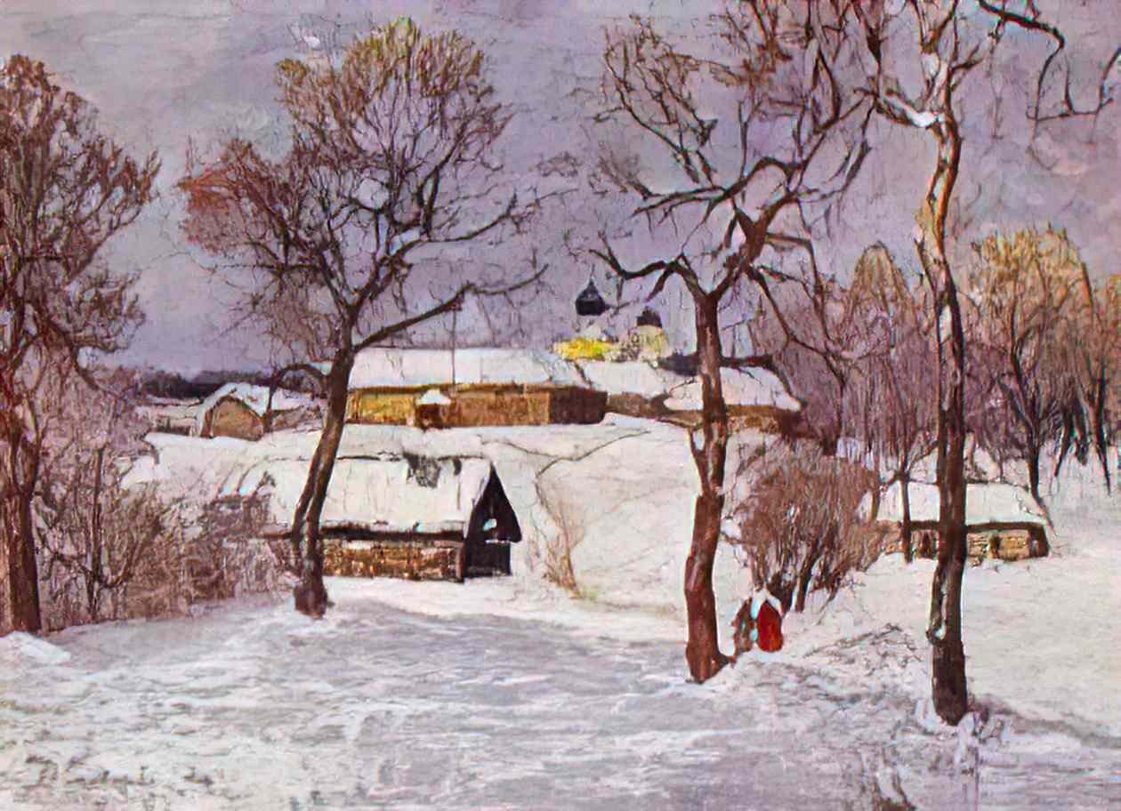 Konstantin Gorbatov early spring in pskov Art A4 Photo Print