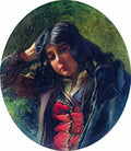 Konstantin Makovsky female portrait 9 Art A4 Photo Print