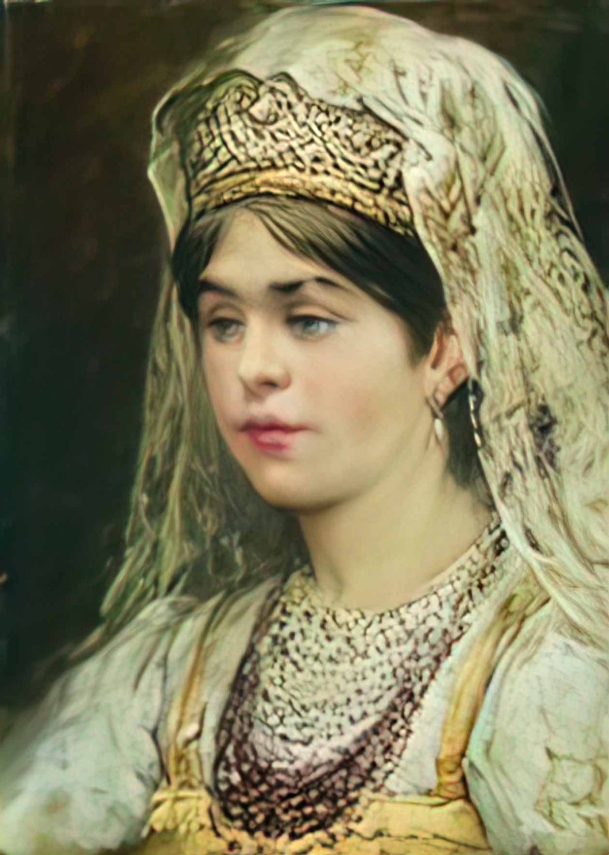 Konstantin Makovsky girl 2 Art A4 Photo Print