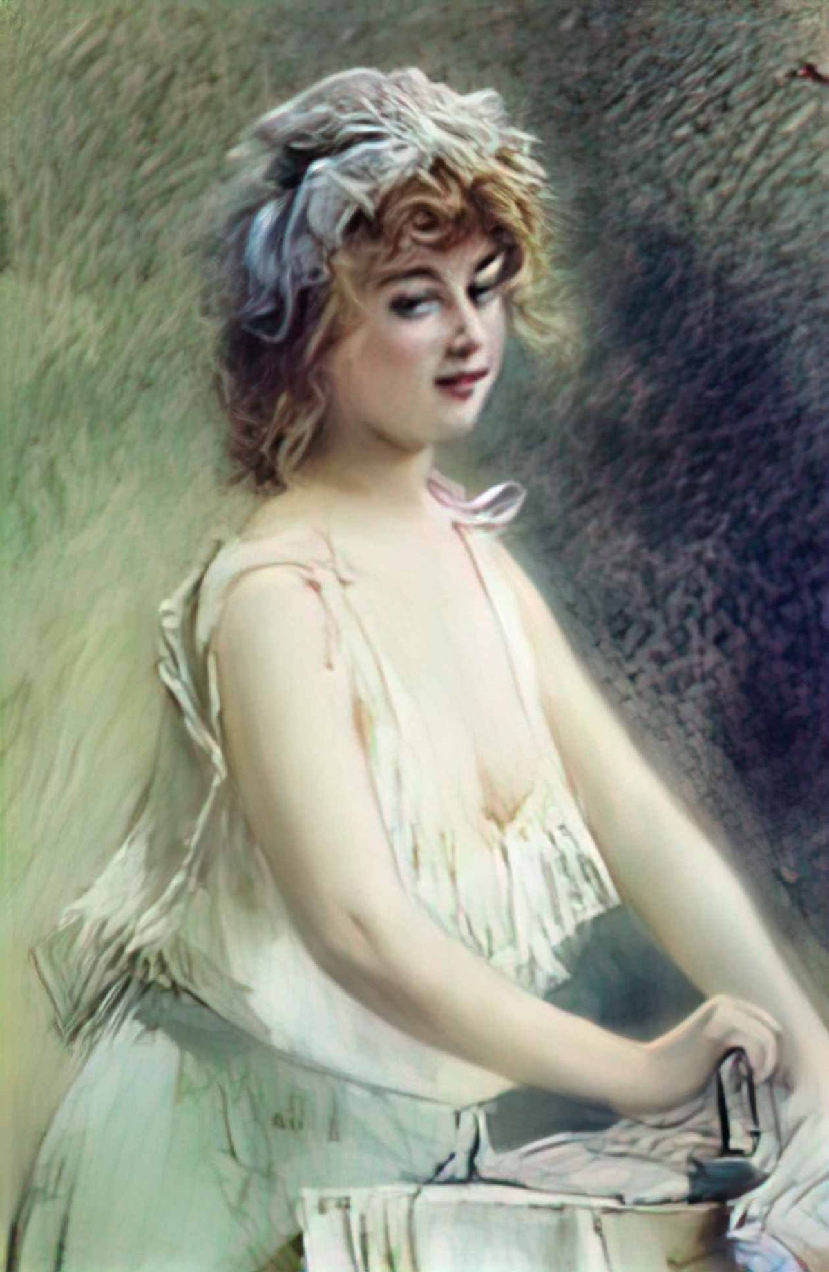 Konstantin Makovsky hide and seek Art A4 Photo Print