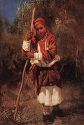 Konstantin Makovsky peasant children at rest Art A4 Photo Print