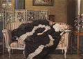 Konstantin Somov a sleeping woman Art A4 Photo Print