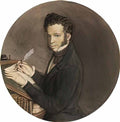 Konstantin Somov alexander pushkin at work 1899 Art A4 Photo Print