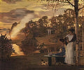 Konstantin Somov fireworks display 1922 Art A4 Photo Print