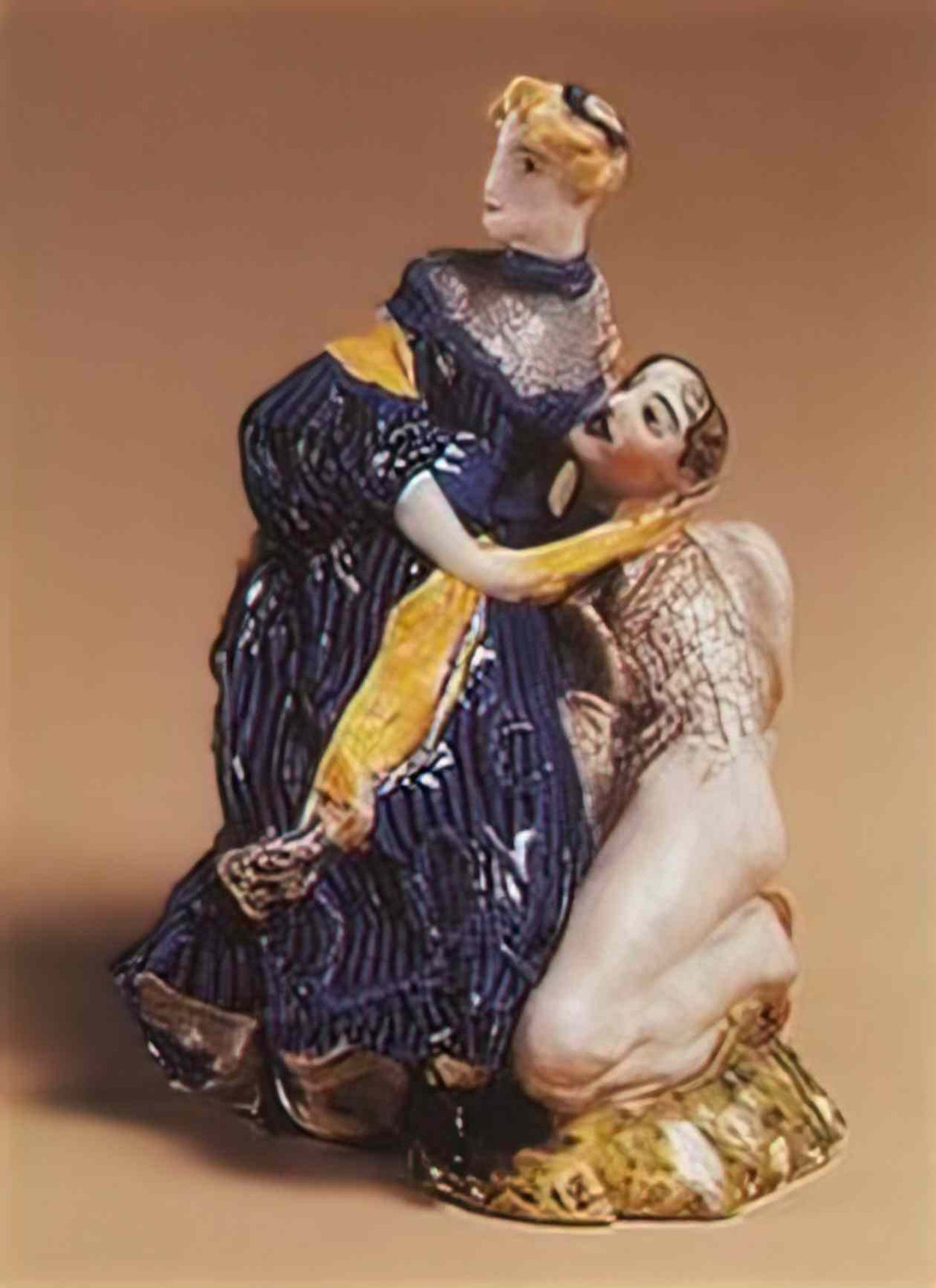 Konstantin Somov in love on the stone 1906 Art A4 Photo Print