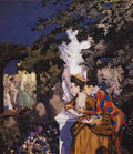 Konstantin Somov in love with harlequin Art A4 Photo Print