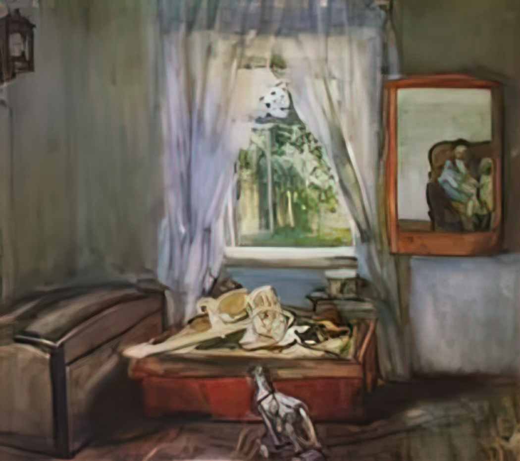 Konstantin Somov in the nursery Art A4 Photo Print