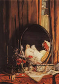 Konstantin Somov intimate reflection in the mirror on the dressing ta Art A4 Photo Print