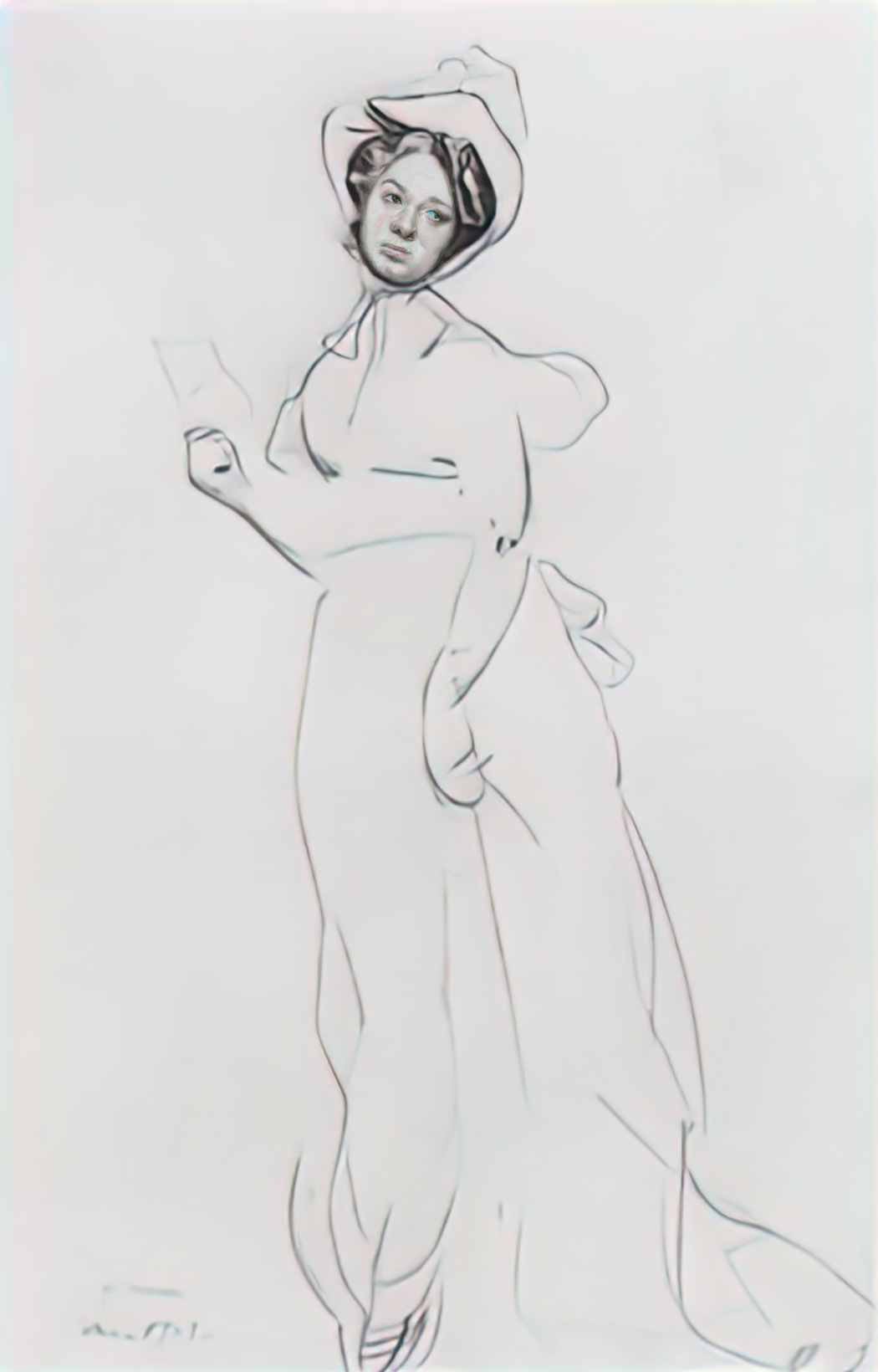 Konstantin Somov lady Art A4 Photo Print UK