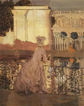 Konstantin Somov lady by the pool Art A4 Photo Print