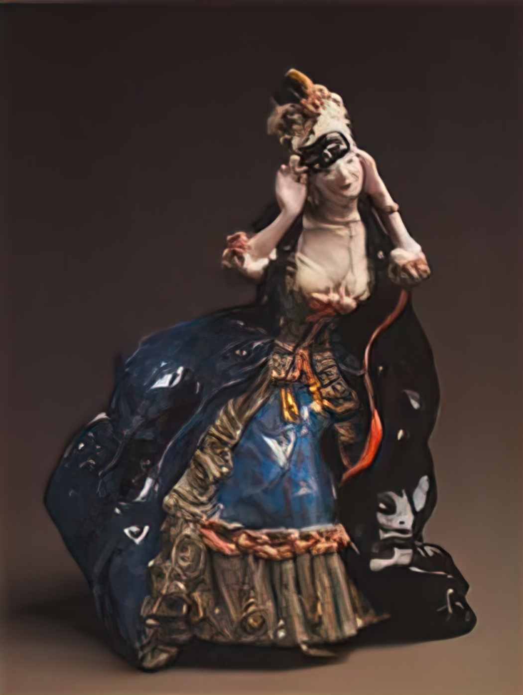 Konstantin Somov lady taking off a mask Art A4 Photo Print