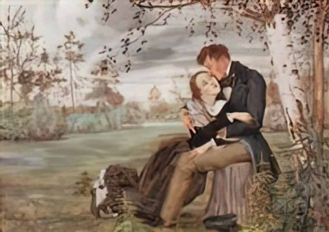 Konstantin Somov lovers Art A4 Photo Print
