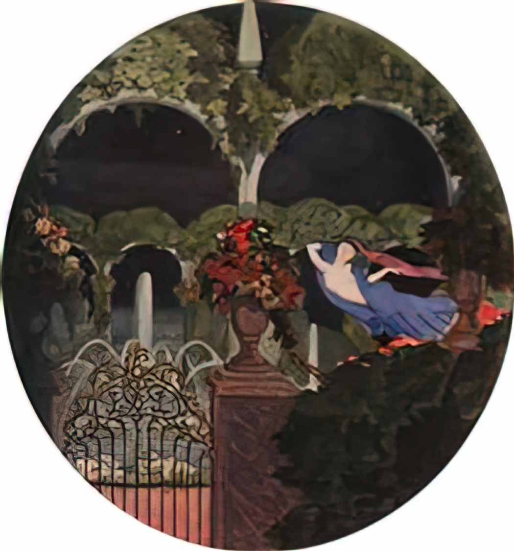 Konstantin Somov magic garden night vision Art A4 Photo Print