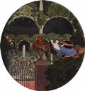 Konstantin Somov magic garden night vision Art A4 Photo Print UK