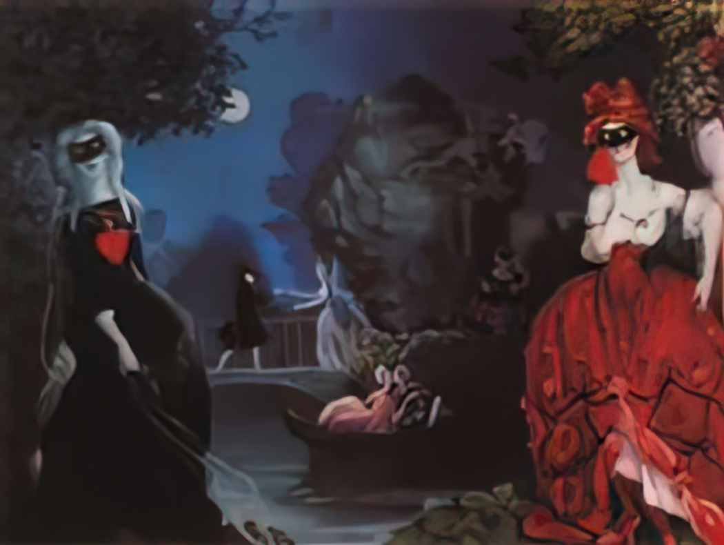 Konstantin Somov masquerade Art A4 Photo Print