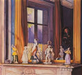 Konstantin Somov porcelain figurines on a stone shelf Art A4 Photo Print