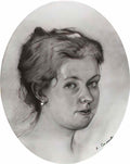 Konstantin Somov portrait a somova mikhailova Art A4 Photo Print