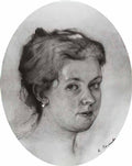 Konstantin Somov portrait a somova mikhailova Art A4 Photo Print UK