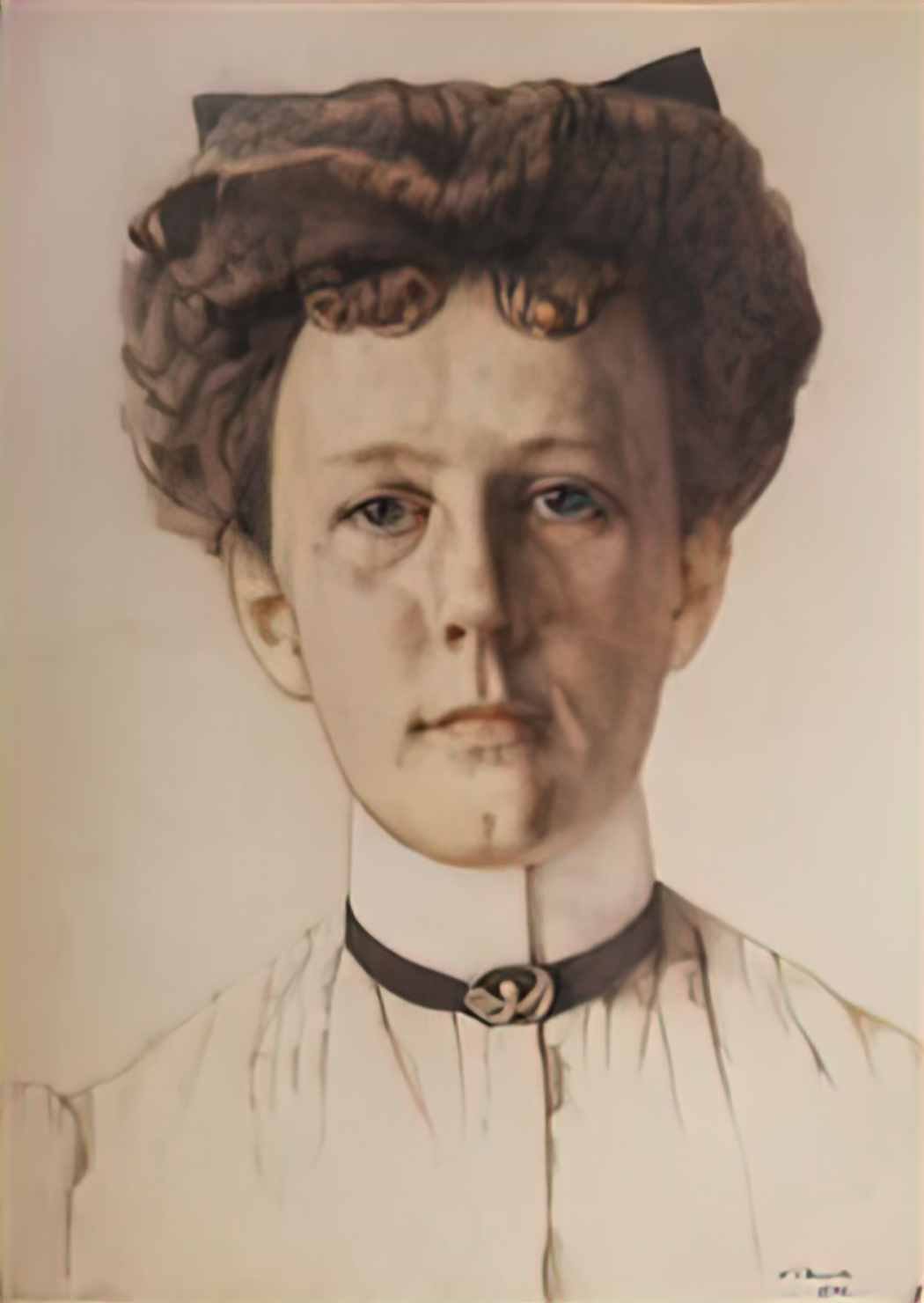 Konstantin Somov portrait of baroness alexandra nolde Art A4 Photo Print UK