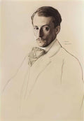 Konstantin Somov portrait of eugine lanceray Art A4 Photo Print UK