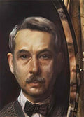 Konstantin Somov self portrait in the mirror Art A4 Photo Print