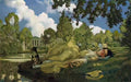 Konstantin Somov sleeping young woman in park Art A4 Photo Print UK