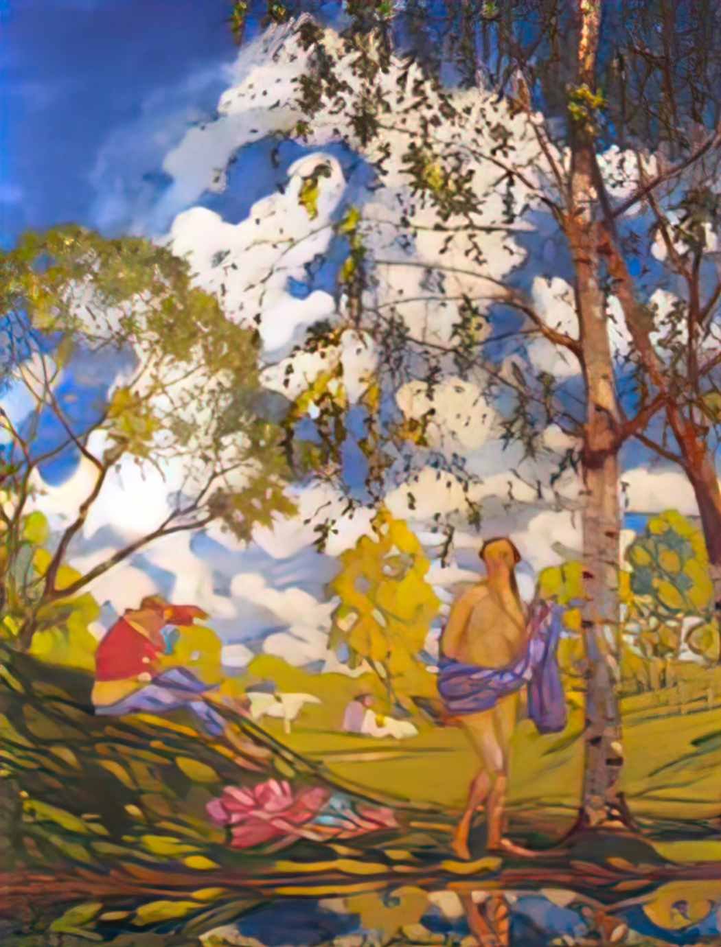 Konstantin Somov summer morning Art A4 Photo Print