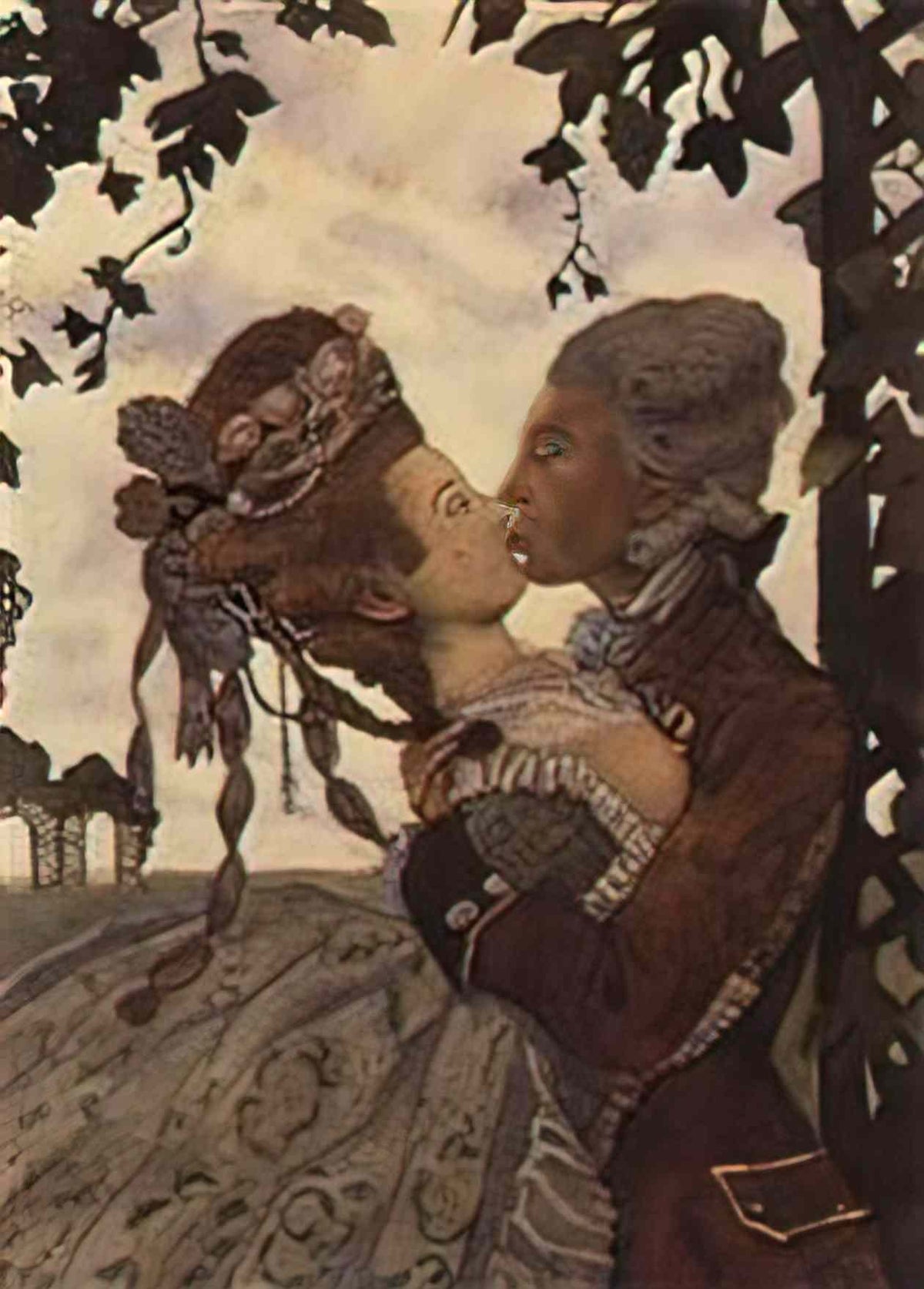 Konstantin Somov the kiss 1 Art A4 Photo Print