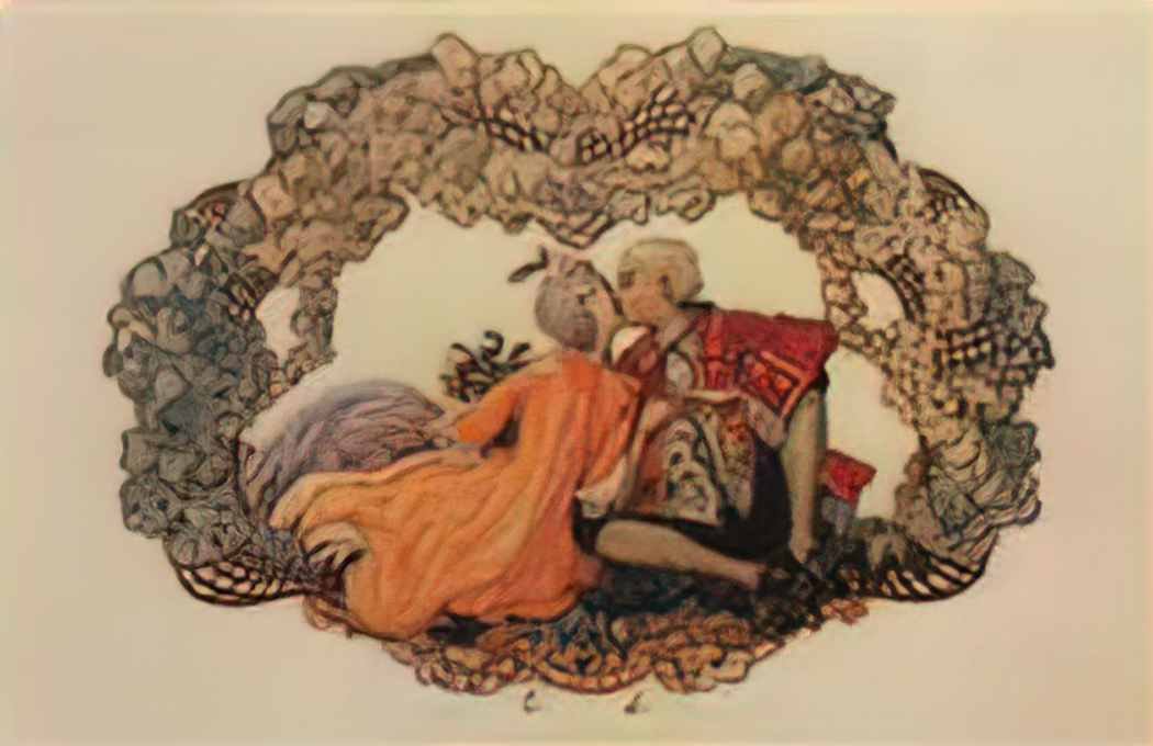 Konstantin Somov the kiss Art A4 Photo Print