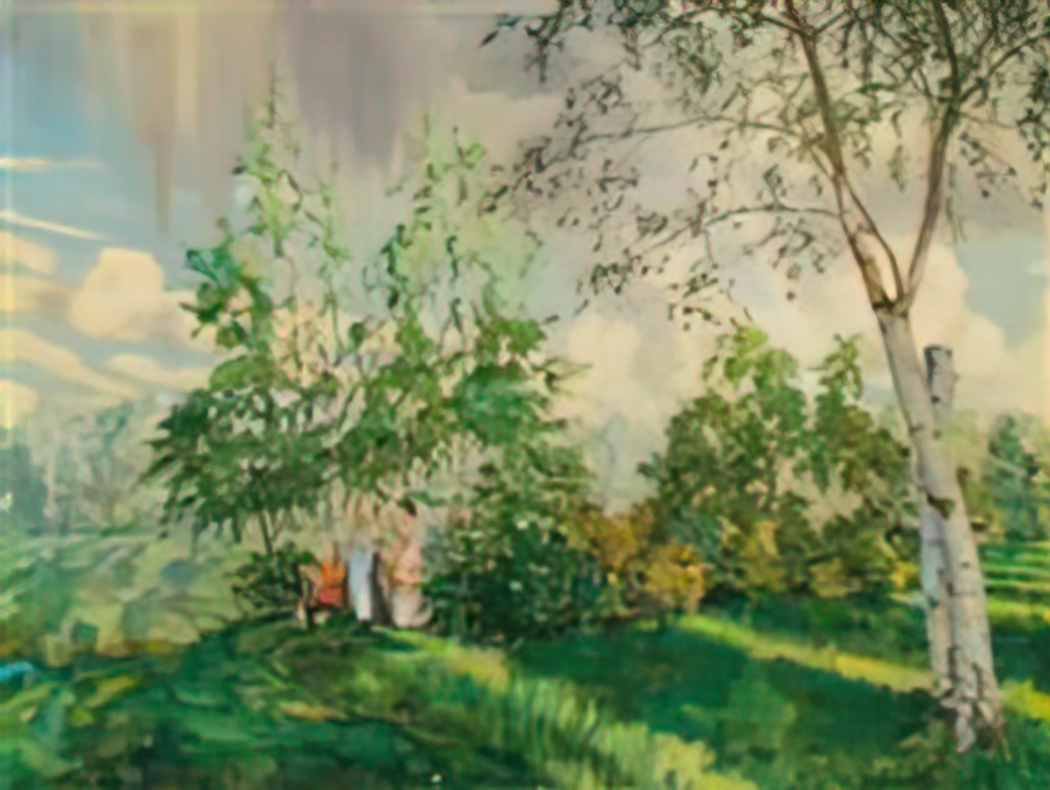 Konstantin Somov the rainbow Art A4 Photo Print