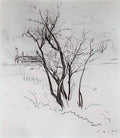 Konstantin Somov the tree in the field Art A4 Photo Print