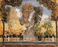 Konstantin Somov versailles park in autumn Art A4 Photo Print