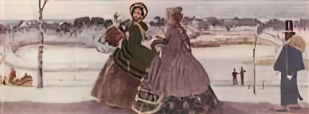 Konstantin Somov walking in winter Art A4 Photo Print