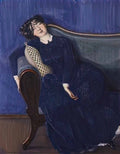 Konstantin Somov young woman asleep Art A4 Photo Print
