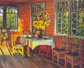 Konstantin Yuon august evening last ray ligachevo 1948 Art A4 Photo Print