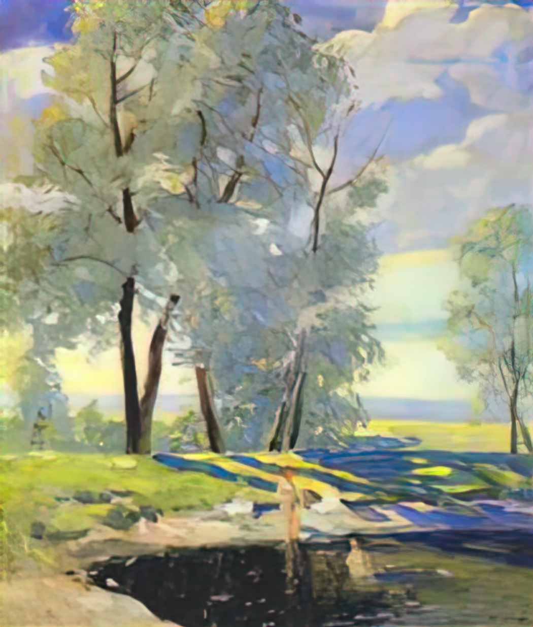 Konstantin Yuon bathing Art A4 Photo Print