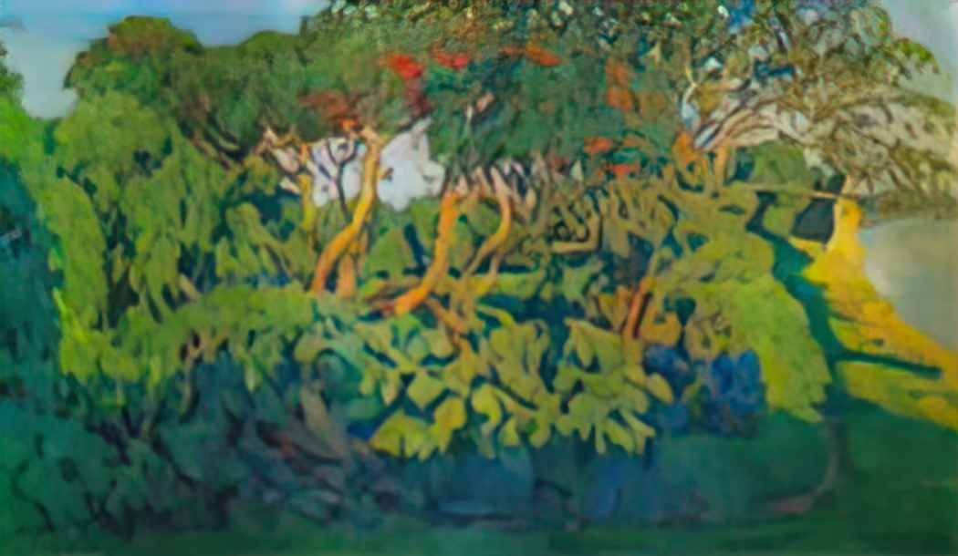 Konstantin Yuon elderberry bush decorative landscape pskov 1907 Art A4 Photo Print