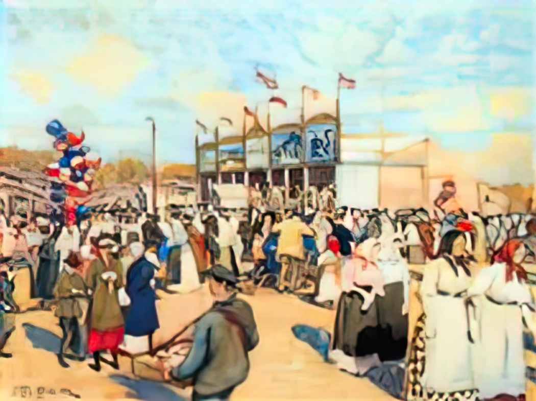 Konstantin Yuon festivities on the field devichye 1947 1 Art A4 Photo Print UK