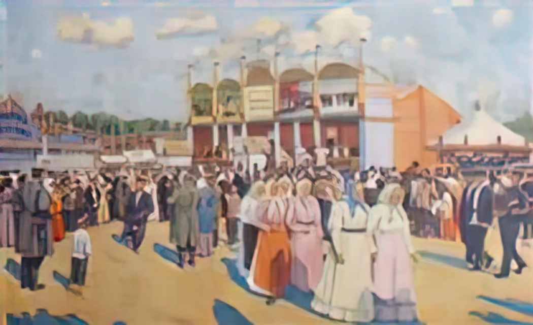 Konstantin Yuon festivities on the field devichye 1947 Art A4 Photo Print