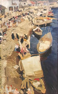 Konstantin Yuon life on the riverbank pskov 1904 Art A4 Photo Print