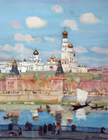 Konstantin Yuon moscow kremlin 1910 Art A4 Photo Print