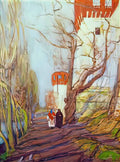 Konstantin Yuon near the novodevichy monastery in spring 1900 Art A4 Photo Print