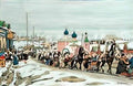 Konstantin Yuon pancake riding sergiev posad 1921 Art A4 Photo Print