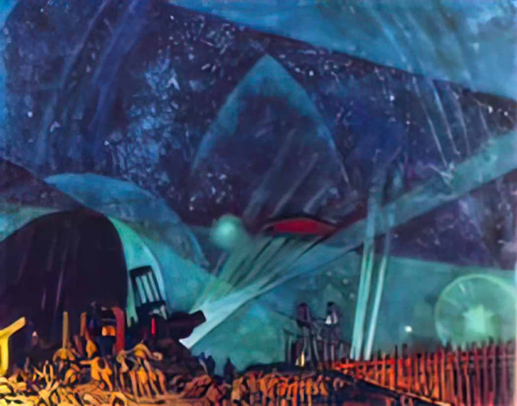 Konstantin Yuon people 1923 Art A4 Photo Print