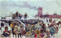 Konstantin Yuon seeing the unit of workers to the front 1928 Art A4 Photo Print UK