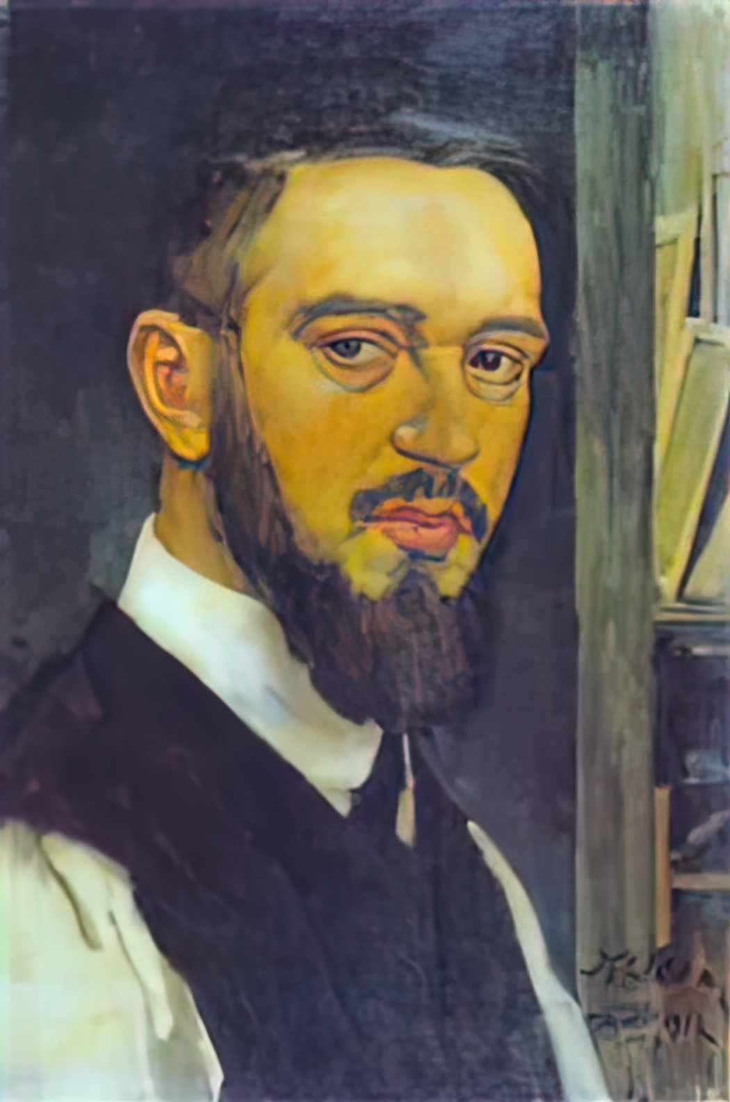 Konstantin Yuon self portrait 1912 Art A4 Photo Print
