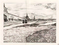 Konstantin Yuon sergiyev posad empty square 1923 Art A4 Photo Print