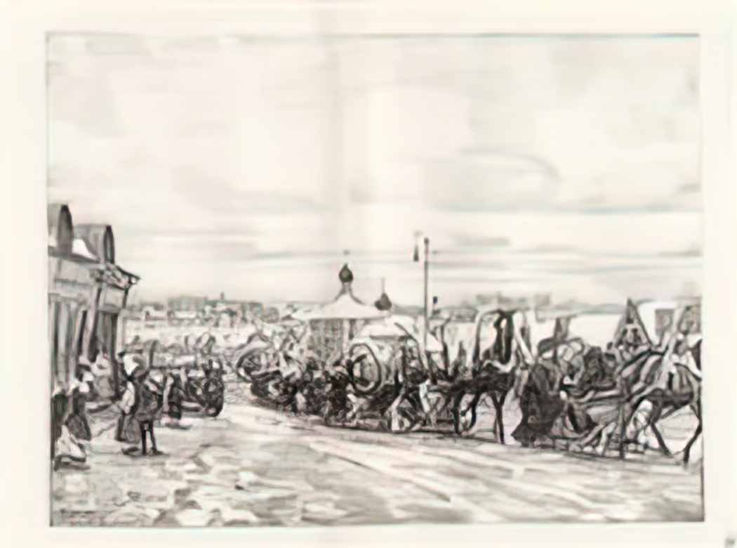 Konstantin Yuon sergiyev posad pancake riding 1923 Art A4 Photo Print