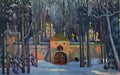 Konstantin Yuon set design for glinka s opera ivan susanin monastery  Art A4 Photo Print
