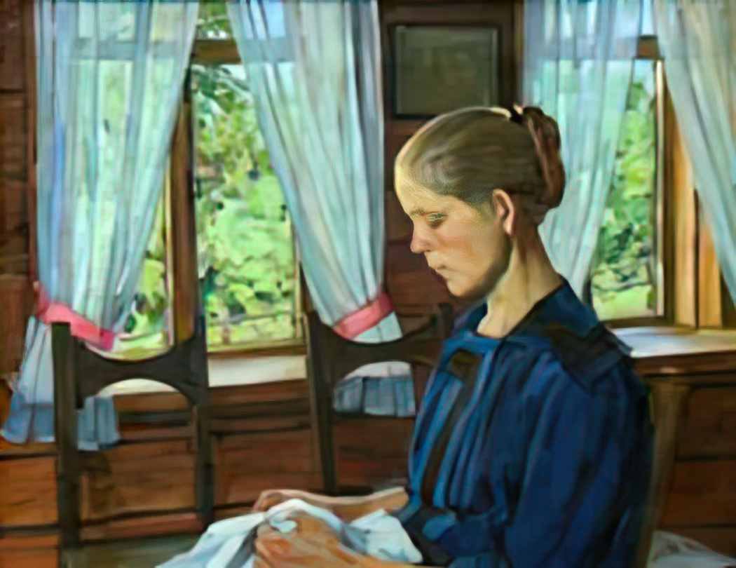 Konstantin Yuon shura s portrait Art A4 Photo Print